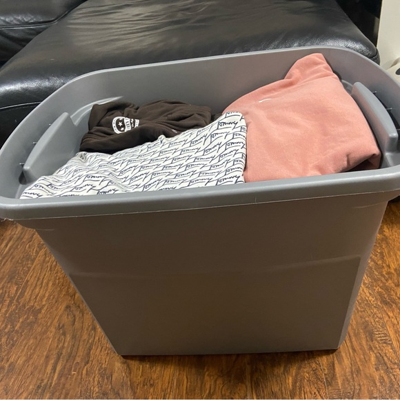 Bin of clothes, sweaters, sweats, body suits, rompers and more! - Picture 8 of 8